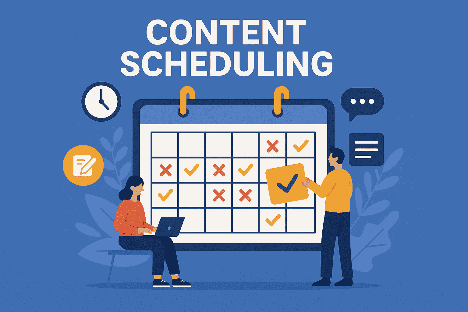 Efficient Content Scheduling for Blogs, Social Media, and More